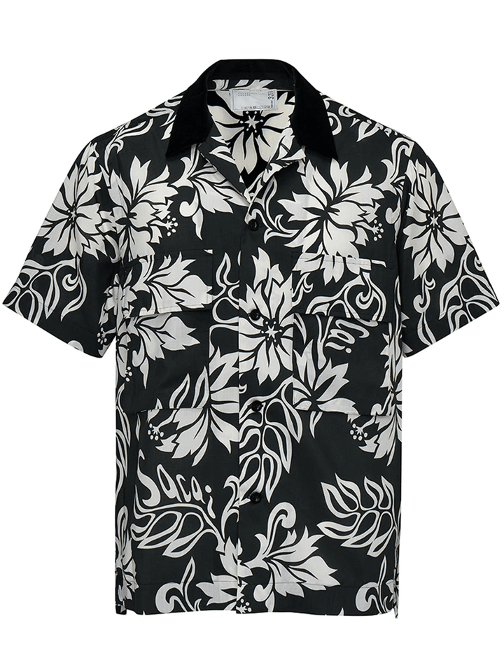 sacai-Floral-Print-Shirt-Large-Print-Black-1