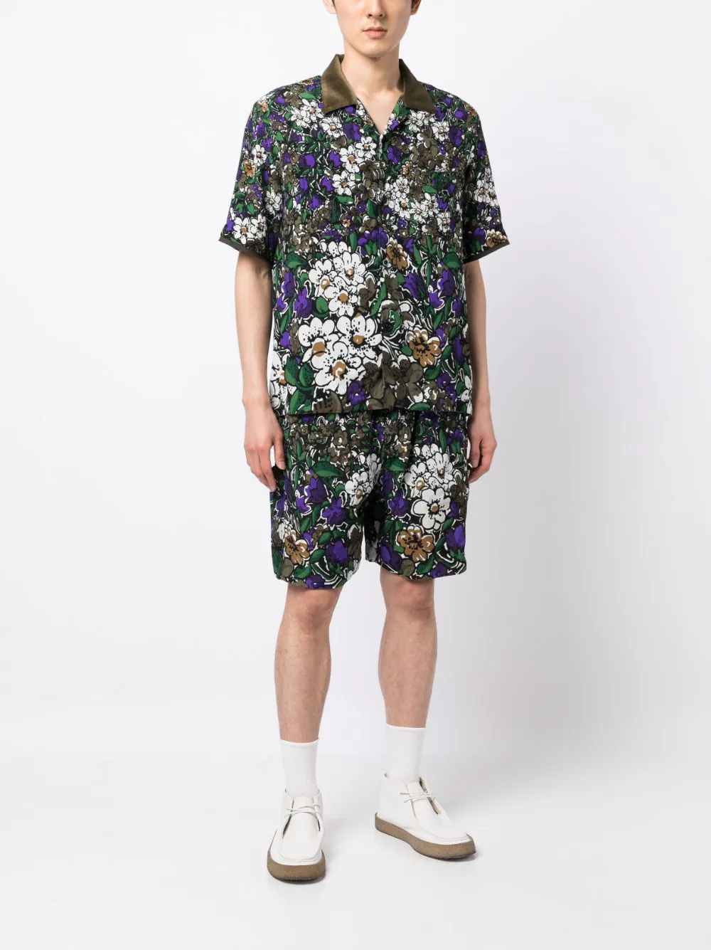 sacai-Floral-Print-Shorts-Purple-2