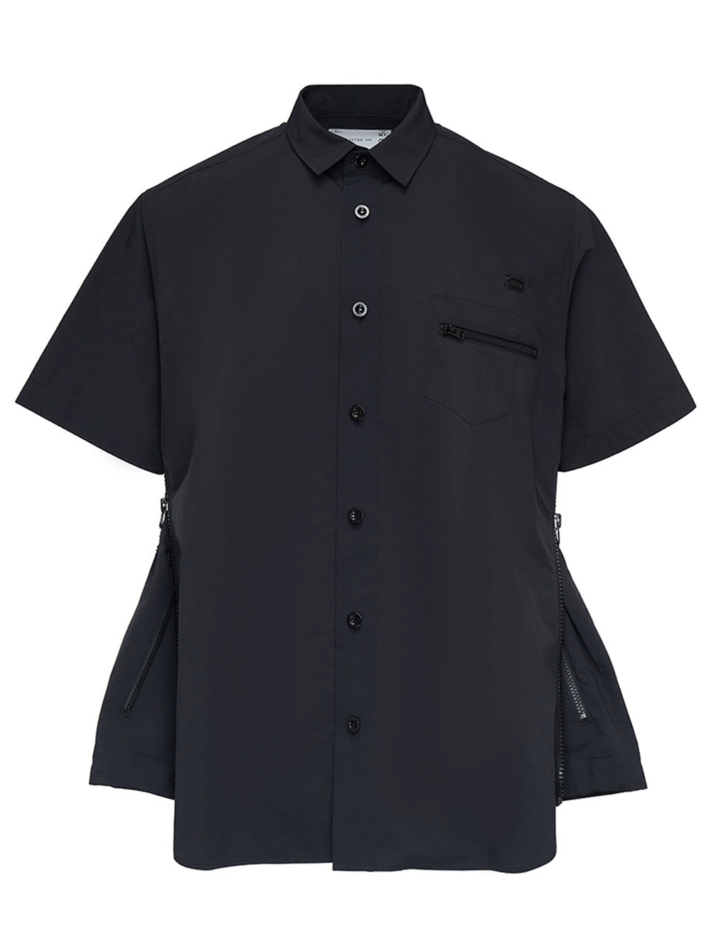 sacai-Matte-Taffeta-Shirt-Black-1