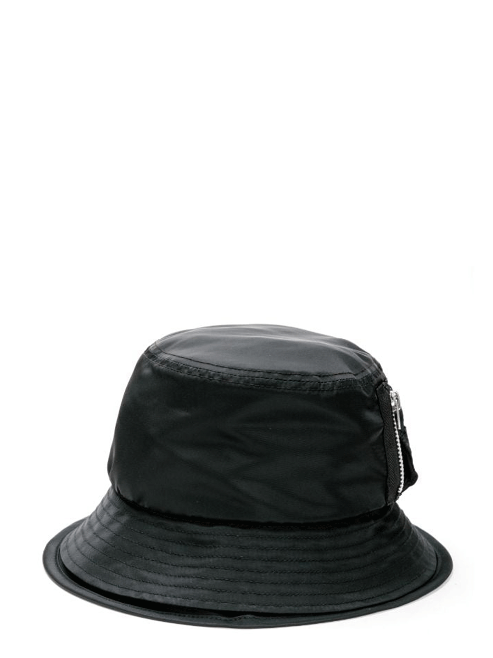 sacai-Pocket-Double-Brim-Hat-Nylon-Women-Black-1