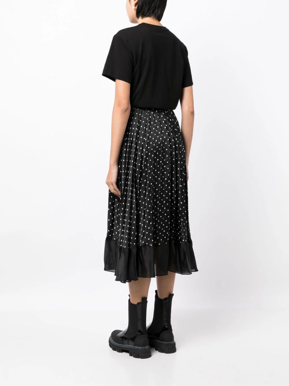 sacai-Polka-Dot-Print-Cotton-Jersey-Dress-Black-4