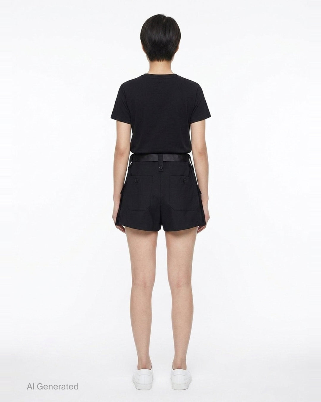 Belted Cargo Suiting Shorts | sacai | Club21 - back