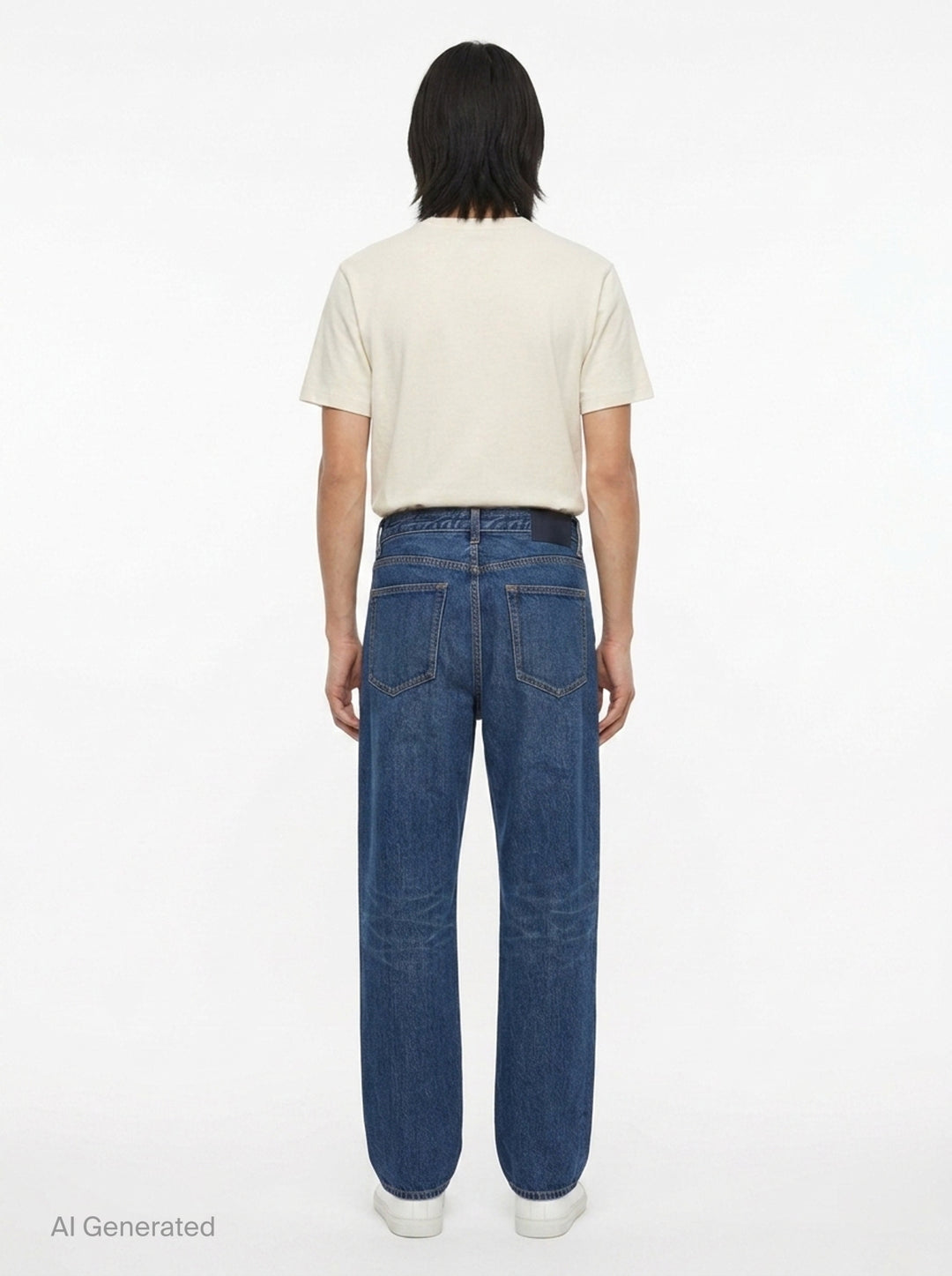 Belted Straight Denim Pants | sacai | Club21 - back