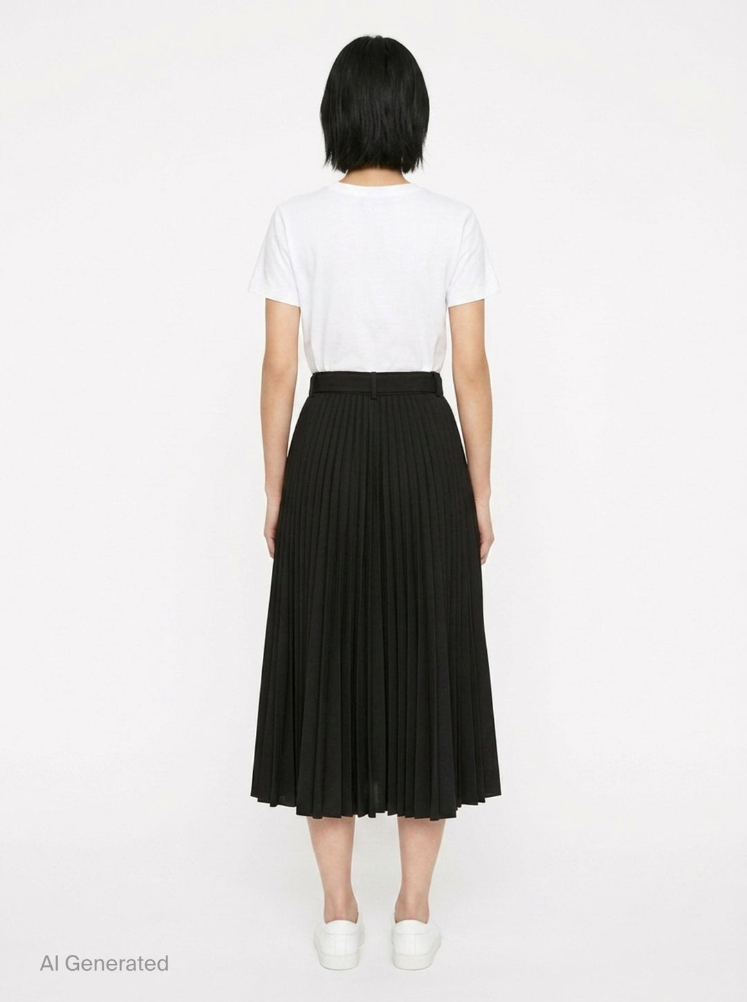 Belted Suiting Midi Skirt | sacai | Club21 - back