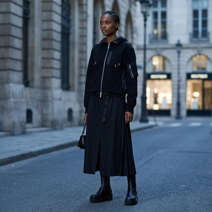 Belted Suiting Midi Skirt | sacai | Club21 - lifestyle