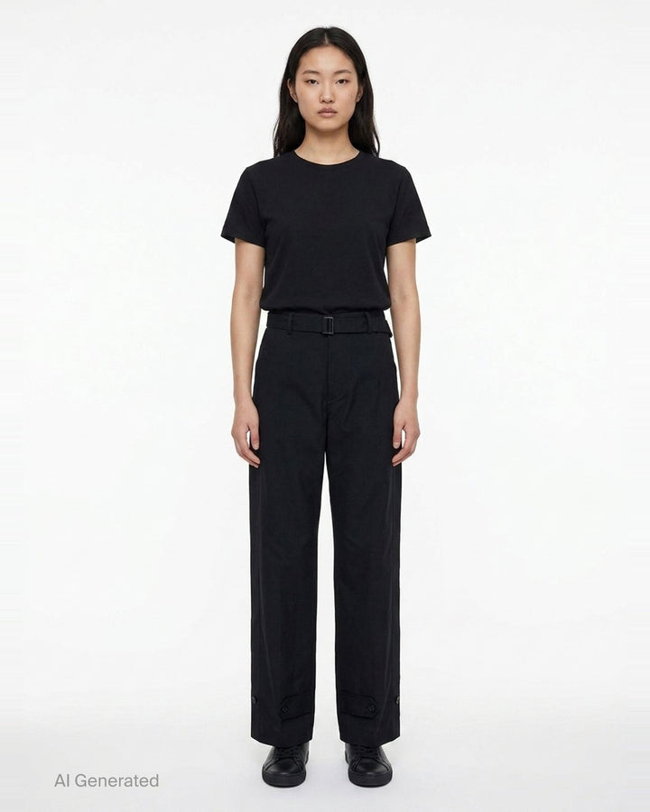 Belted Suiting Trousers | sacai | Club21 - front