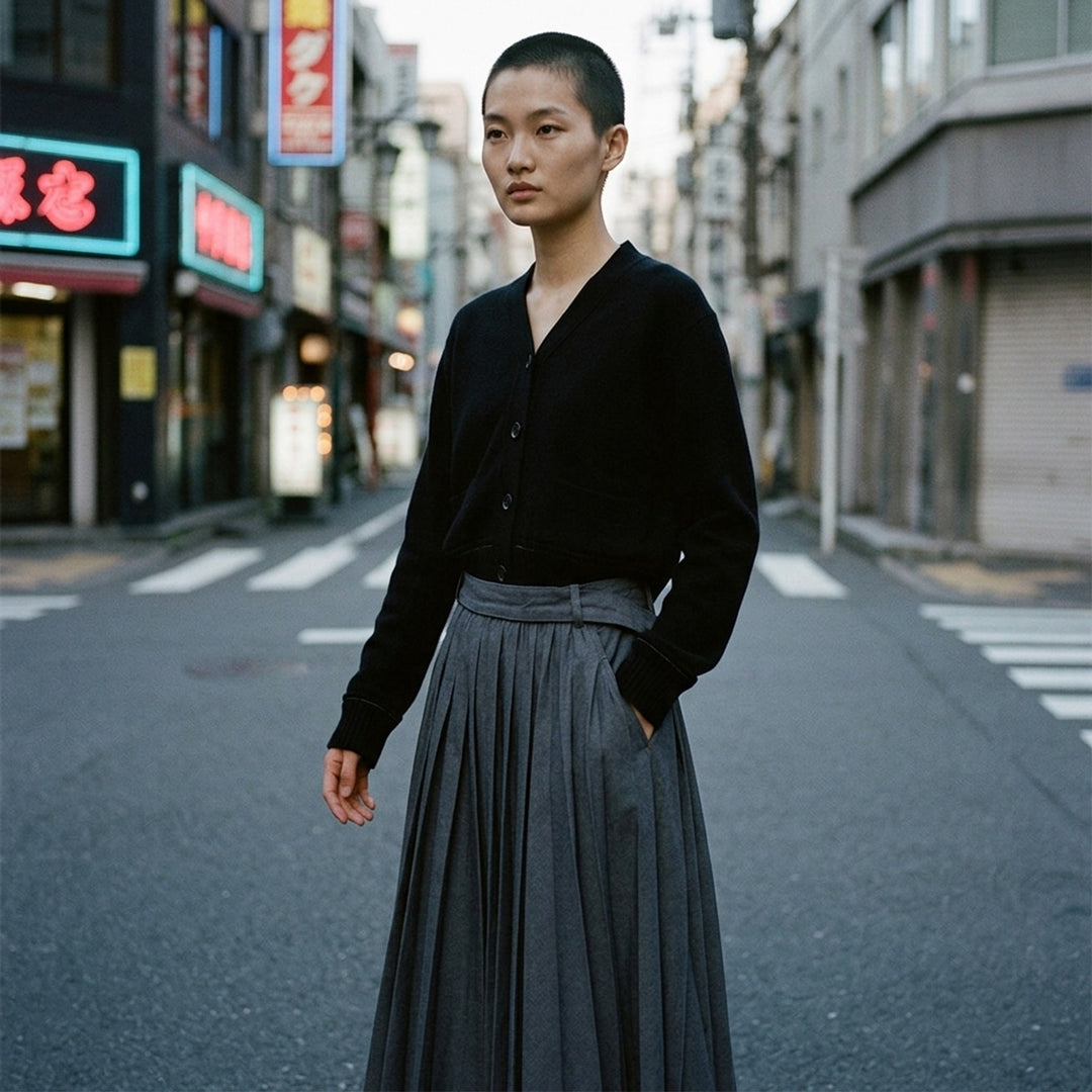 Black Pleated Maxi Skirt | sacai | Club21 - lifestyle
