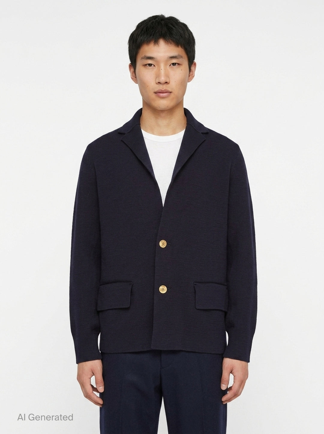 Cotton Cashmere Knit Jacket | sacai | Club21 - front