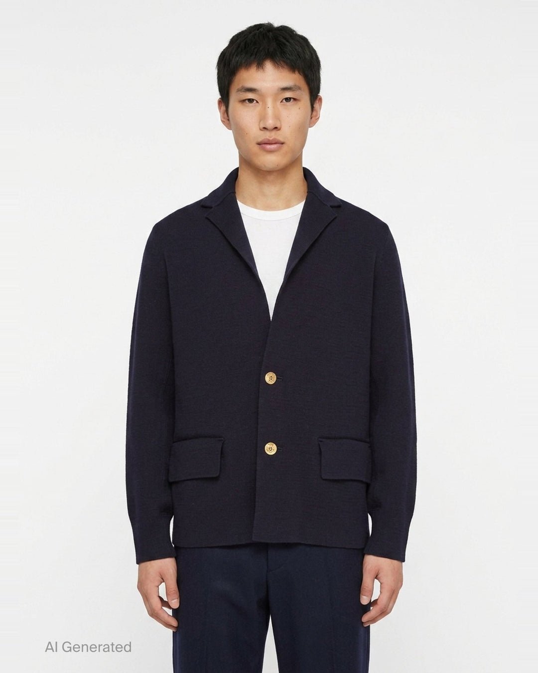 Cotton Cashmere Knit Jacket | sacai | Club21 - front