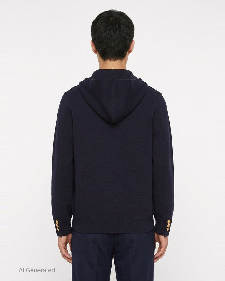 Cotton Cashmere Knit Jacket | sacai | Club21 - back