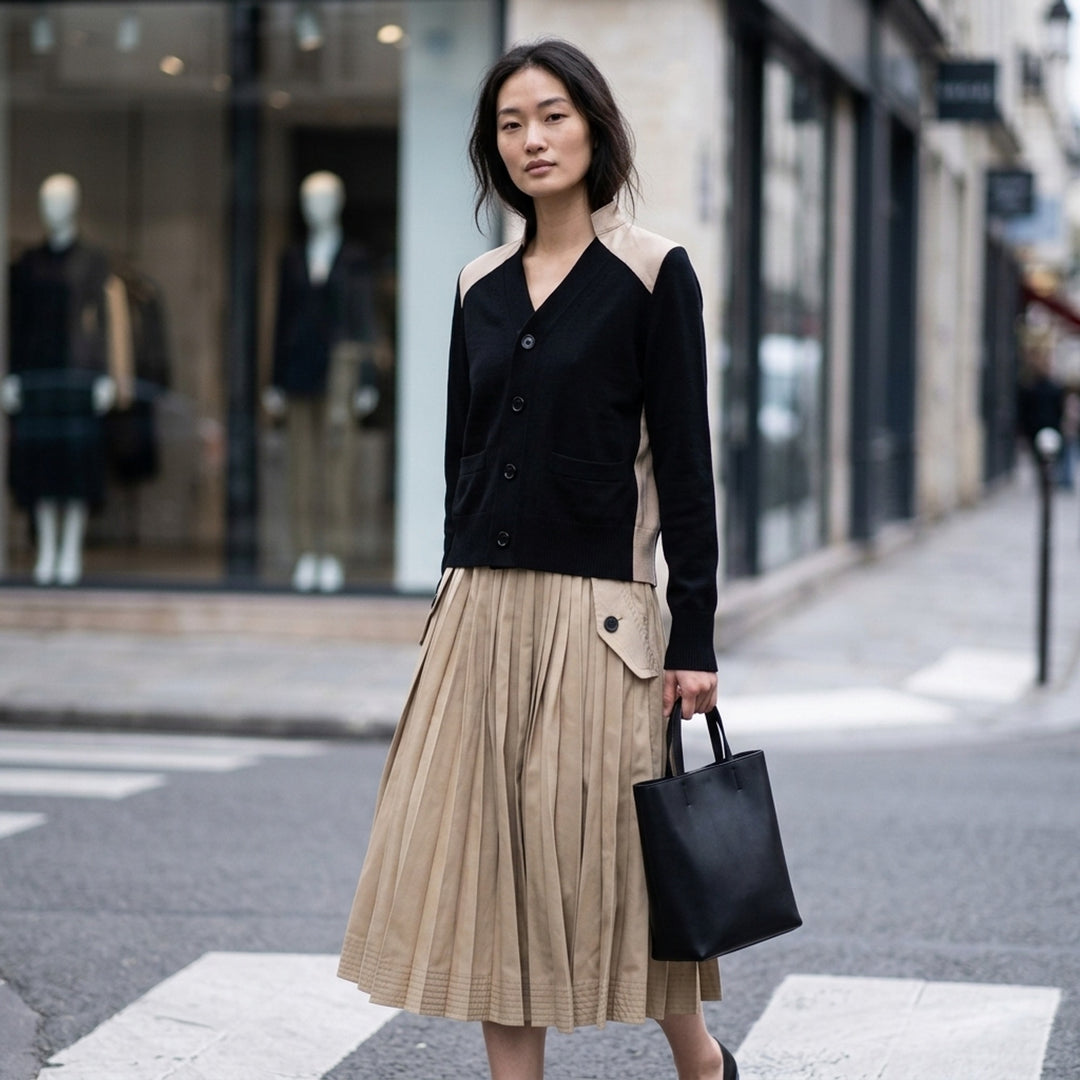 Cotton Gabardine Knit Cardigan | sacai | Club21 - lifestyle