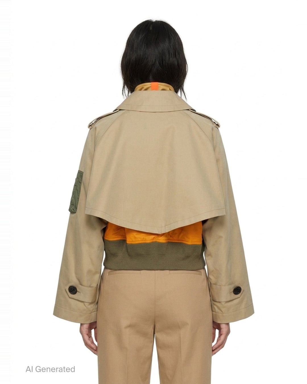 Cotton Gabardine Nylon Twill Blouson | sacai | Club21 - back