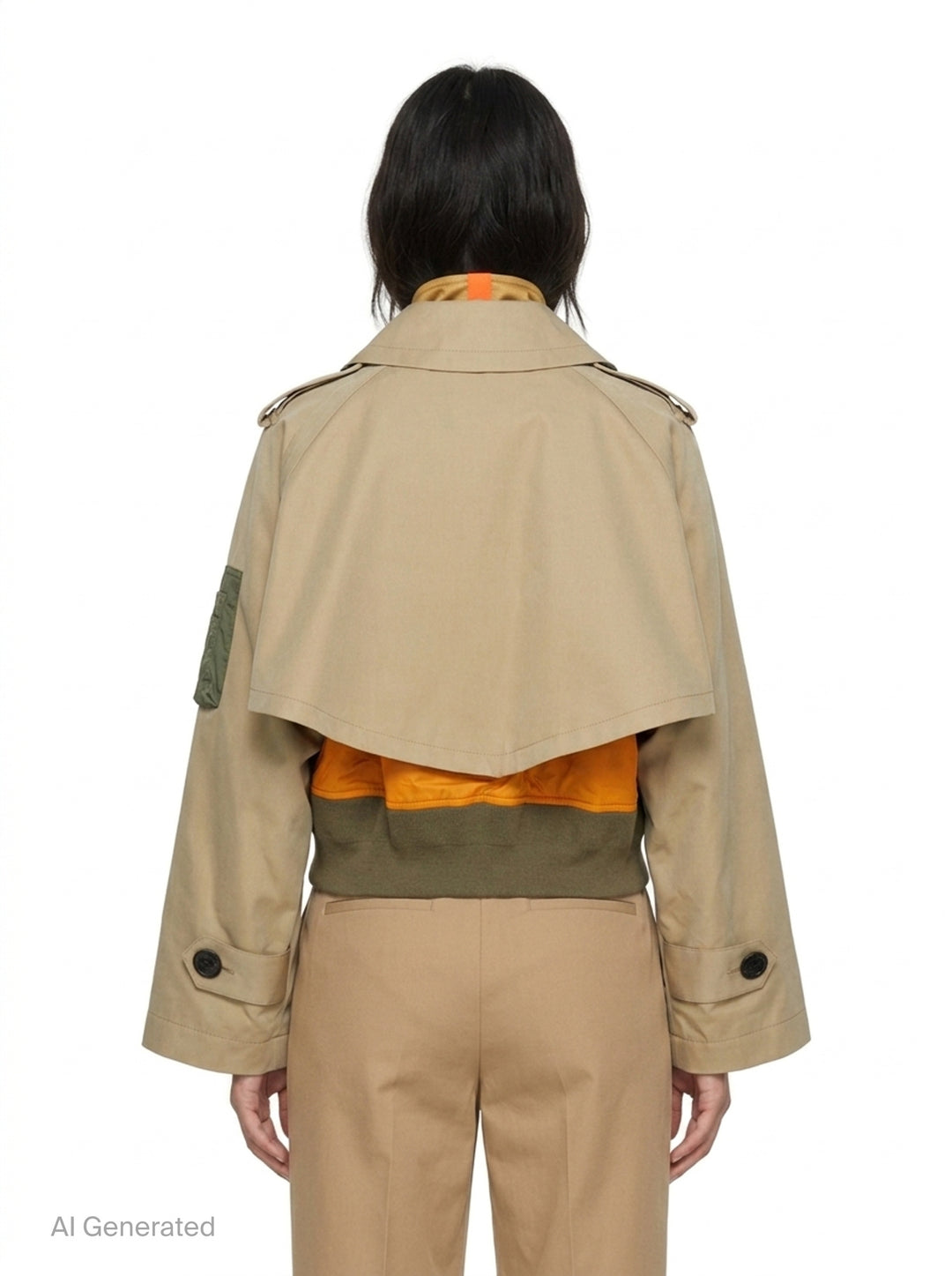 Cotton Gabardine Nylon Twill Blouson | sacai | Club21 - back