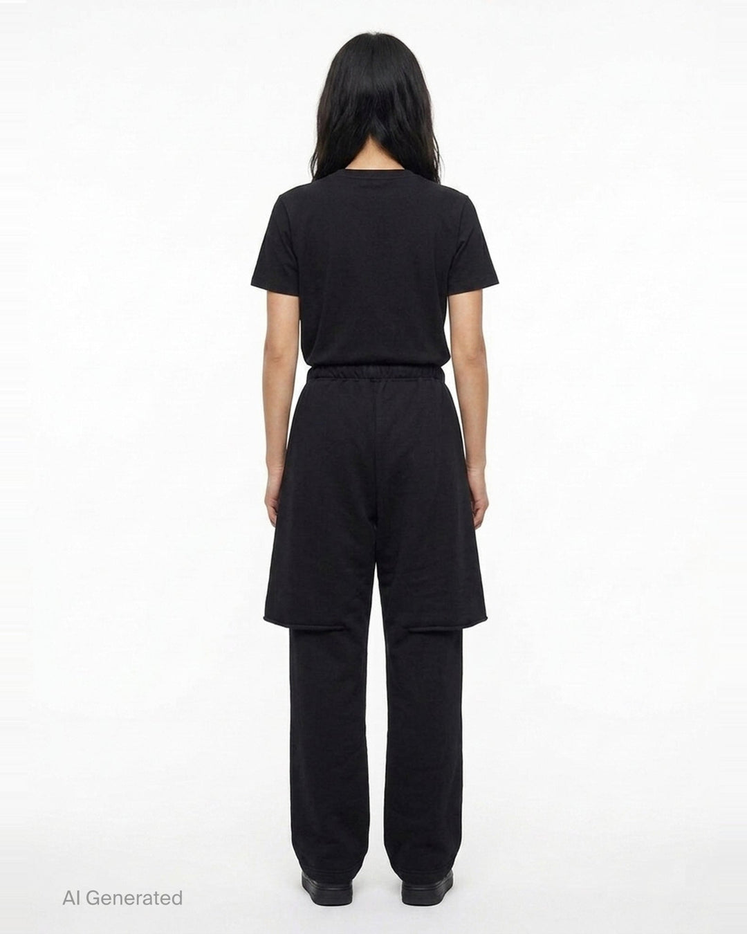 Cotton Jersey Layered Sweatpants | sacai | Club21 - back