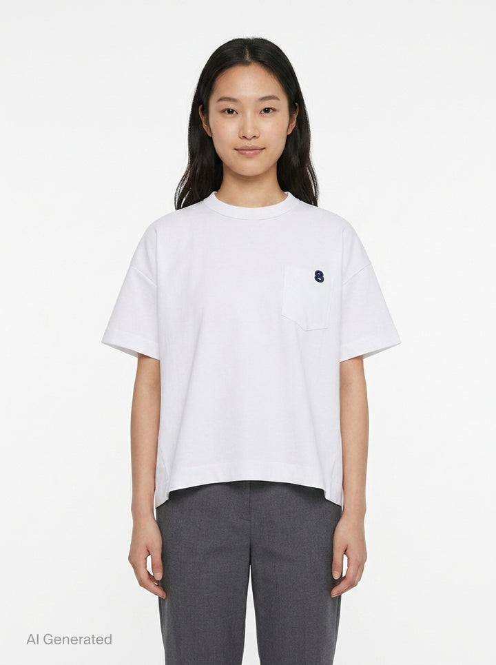 Cotton Jersey T-Shirt | sacai | Club21 - front