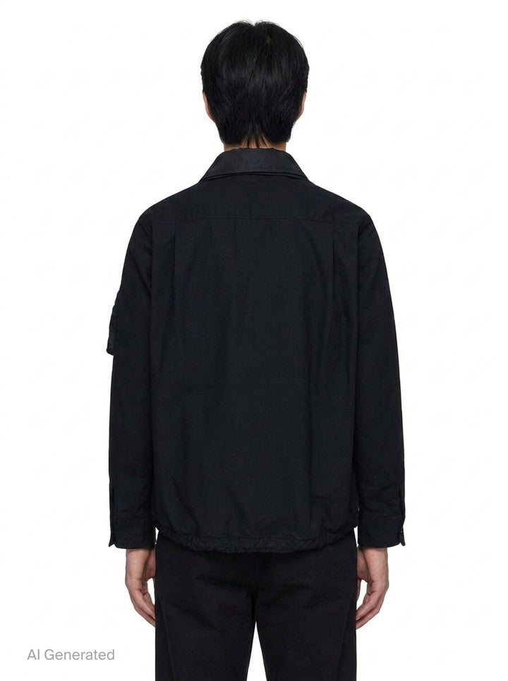 Cotton Nylon Oxford Blouson | sacai | Club21 - back