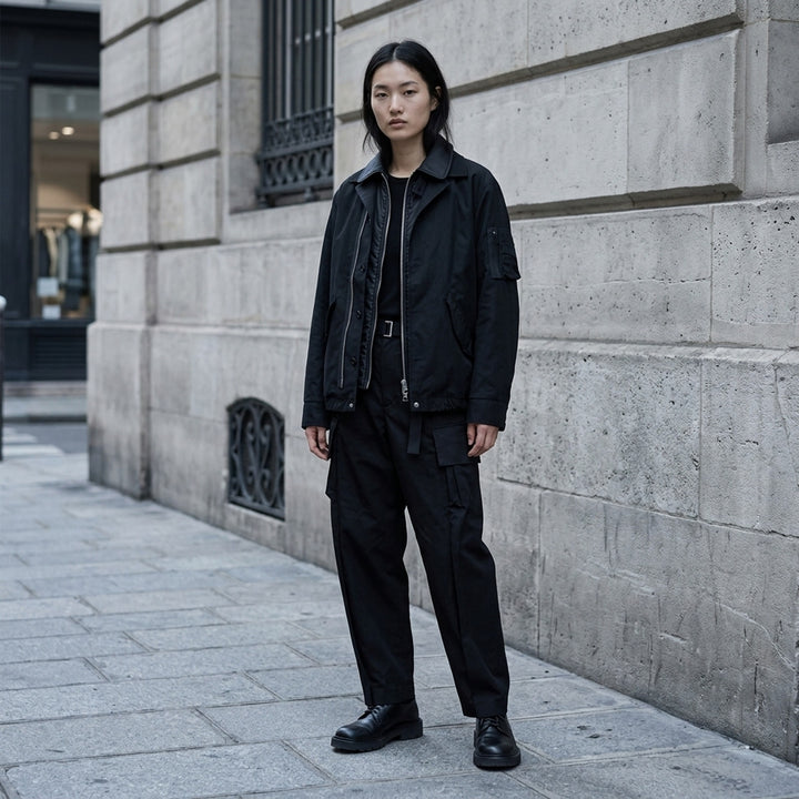 Cotton Nylon Oxford Blouson | sacai | Club21 - lifestyle
