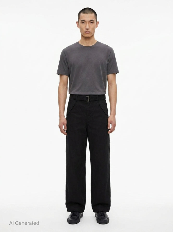 Cotton Nylon Oxford Pants | sacai | Club21 - front