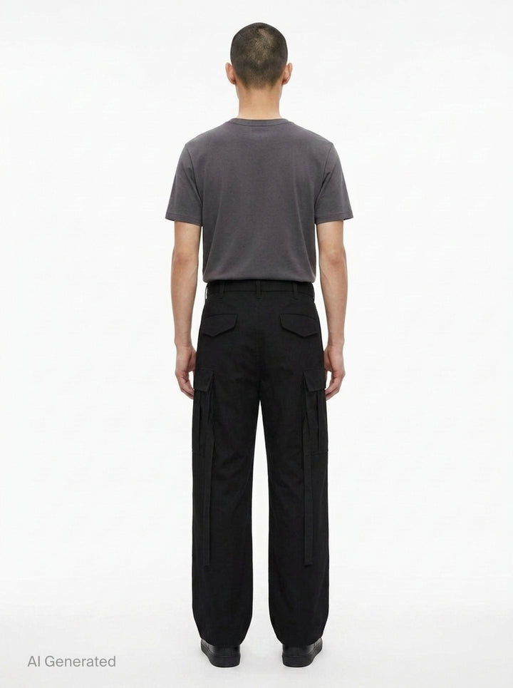 Cotton Nylon Oxford Pants | sacai | Club21 - back