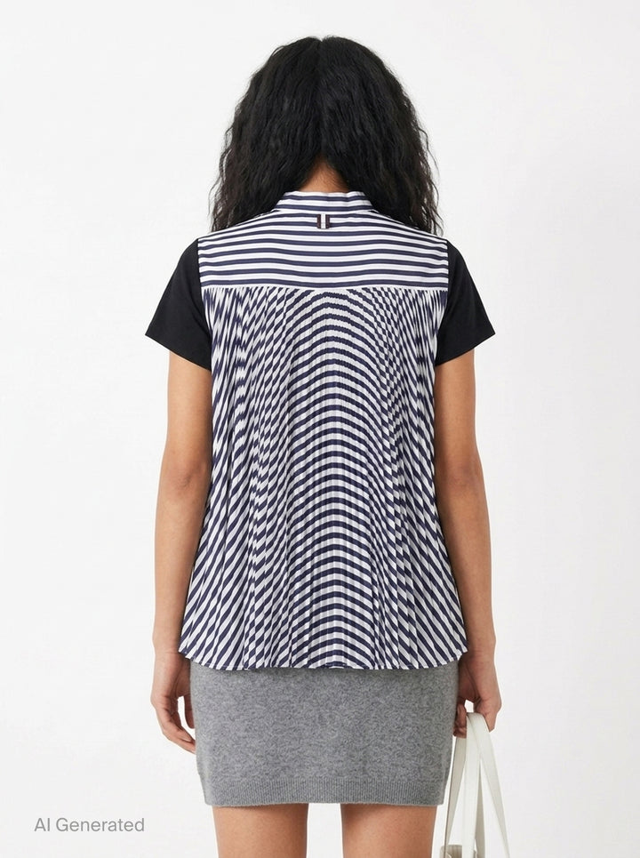 Cotton Poplin Jersey T-Shirt | sacai | Club21 - back