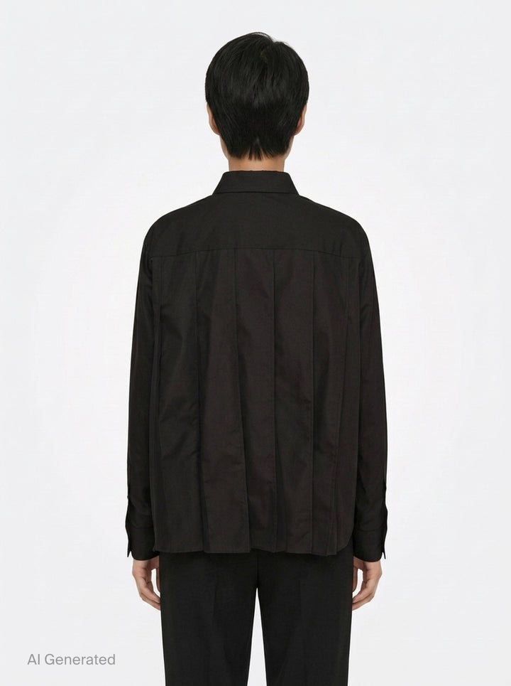 Cotton Poplin Shirt | sacai | Club21 - back