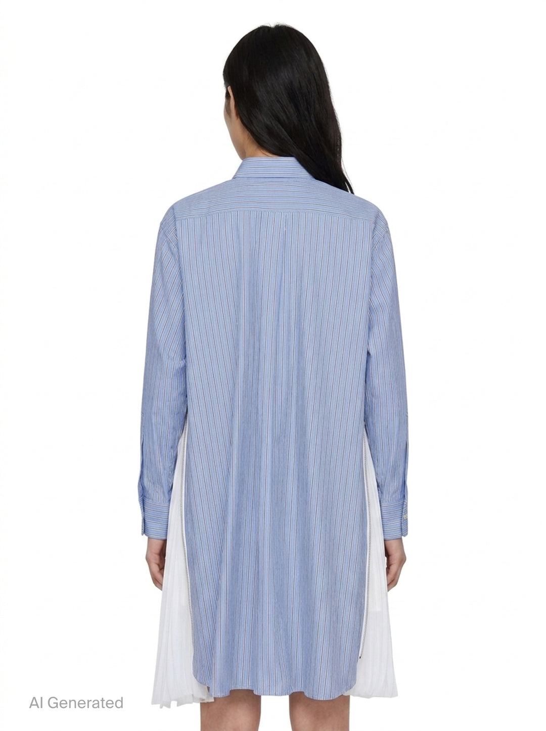 Cotton Poplin Shirt Dress | sacai | Club21 - back