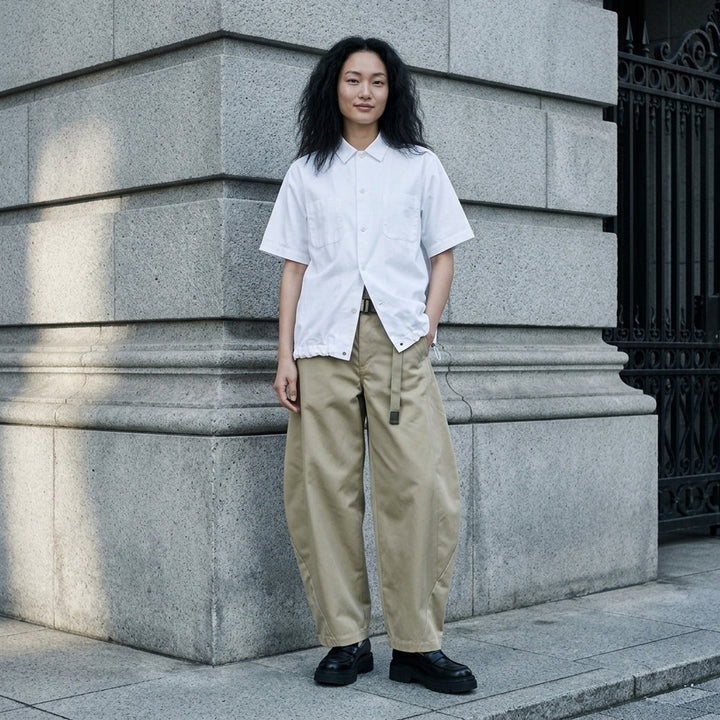 Cotton Poplin Short Sleeve Shirt | sacai | Club21 - lifestyle