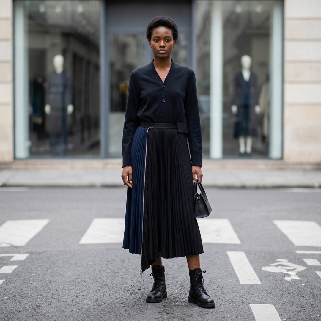 Cotton Poplin Zipper Pleated Skirt | sacai | Club21 - lifestyle