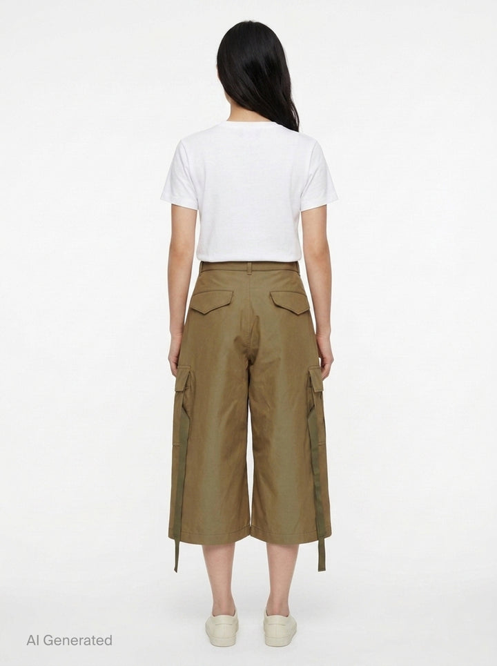 Cotton Weather Cargo Shorts | sacai | Club21 - back