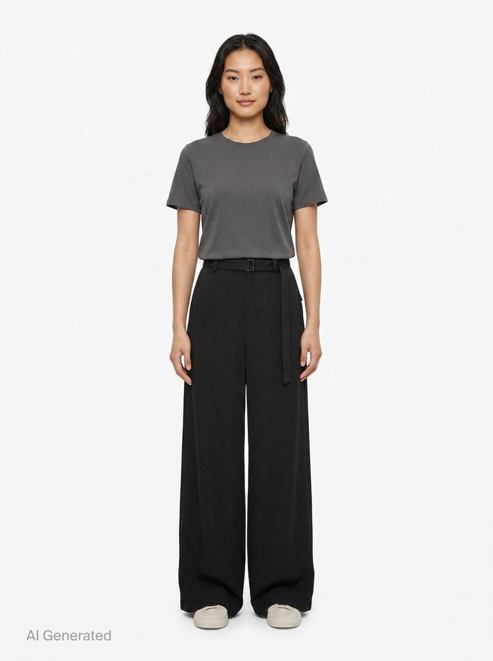 Crepe Back Satin Pants | sacai | Club21 - front