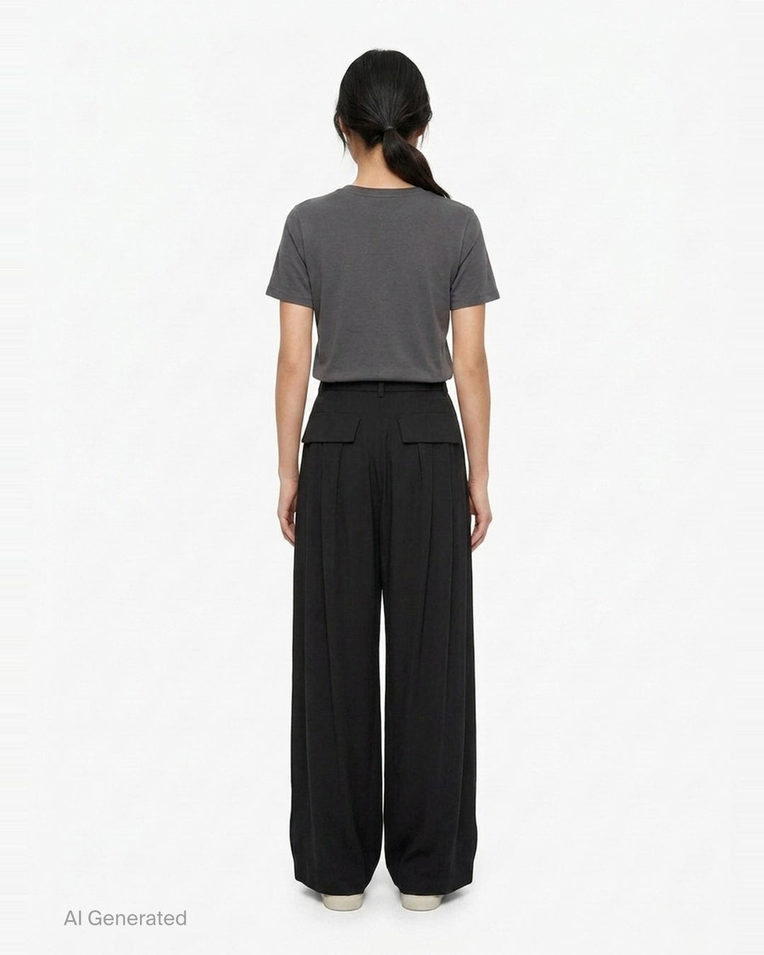 Crepe Back Satin Pants | sacai | Club21 - back