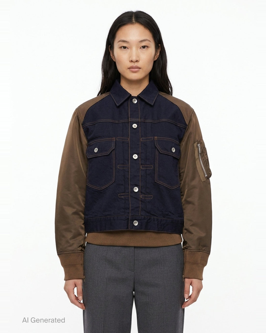 Denim Bomber Blouson | sacai | Club21 - front