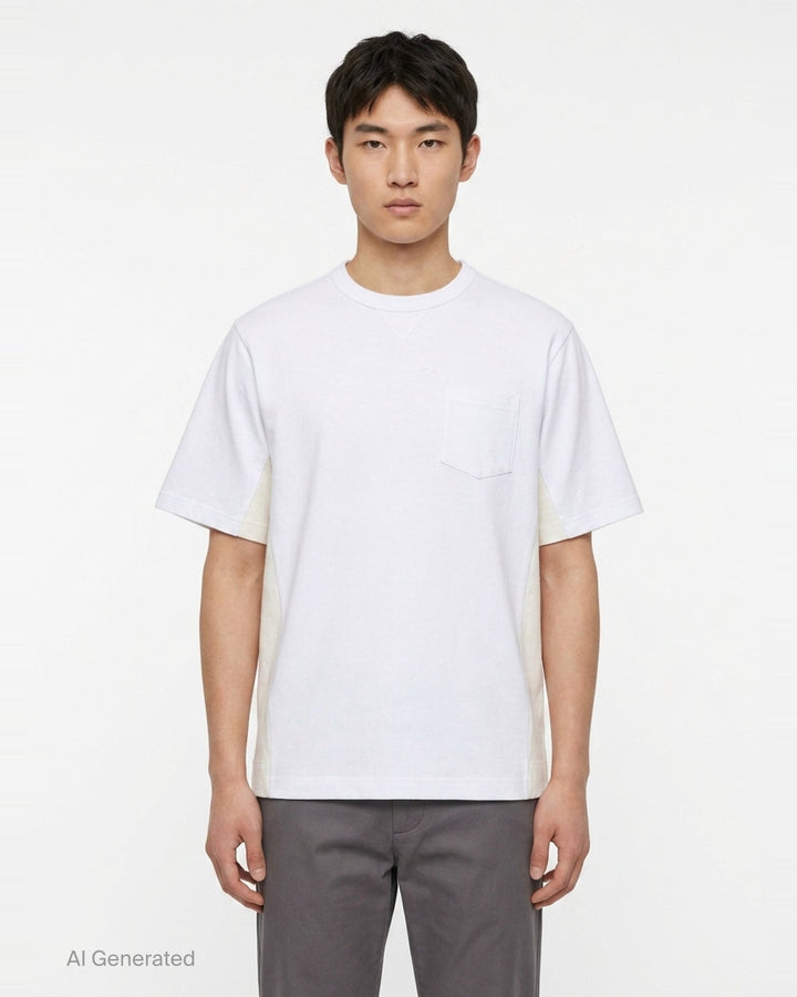 Denim x Cotton Jersey Tee | sacai | Club21 - front