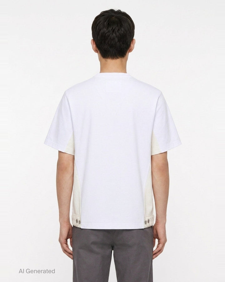 Denim x Cotton Jersey Tee | sacai | Club21 - back