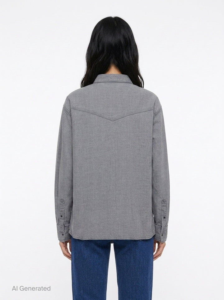 Denim x Knit Cardigan | sacai | Club21 - back
