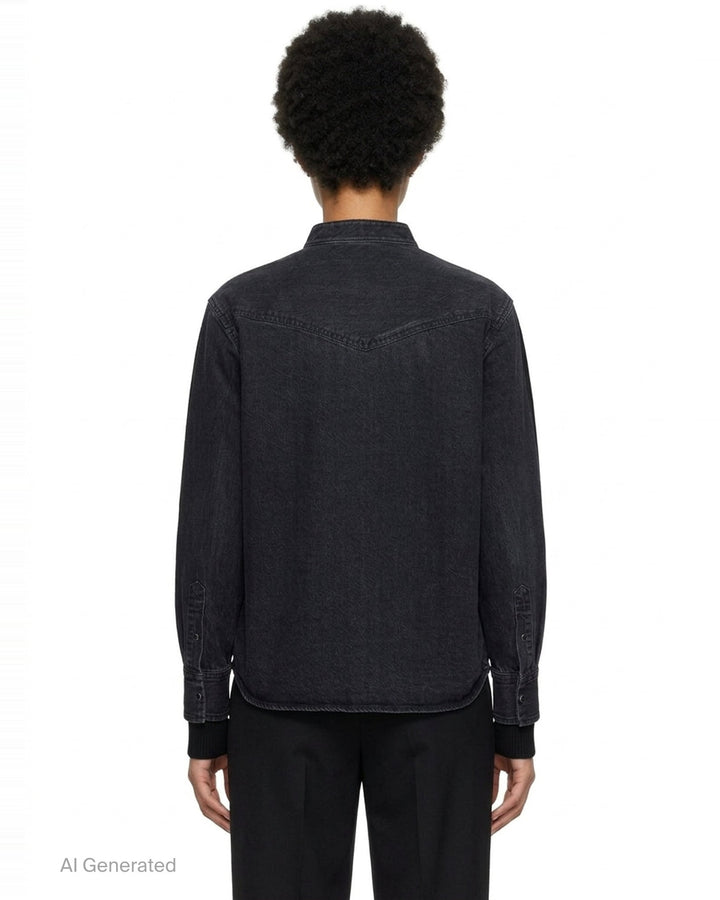 Denim x Knit Cardigan | sacai | Club21 - back