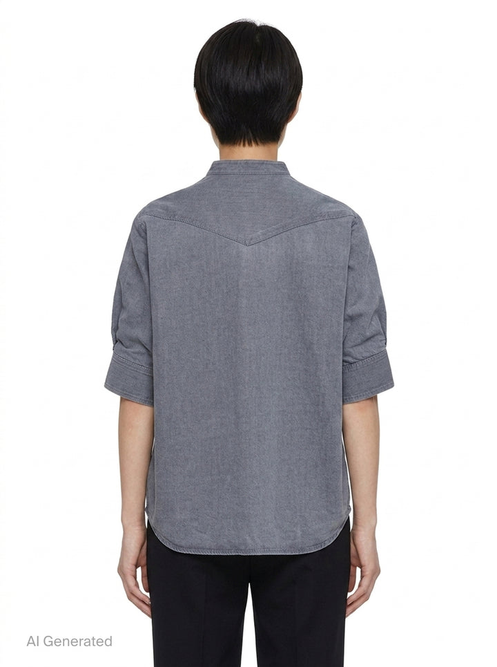 Denim x Knit Pullover | sacai | Club21 - back