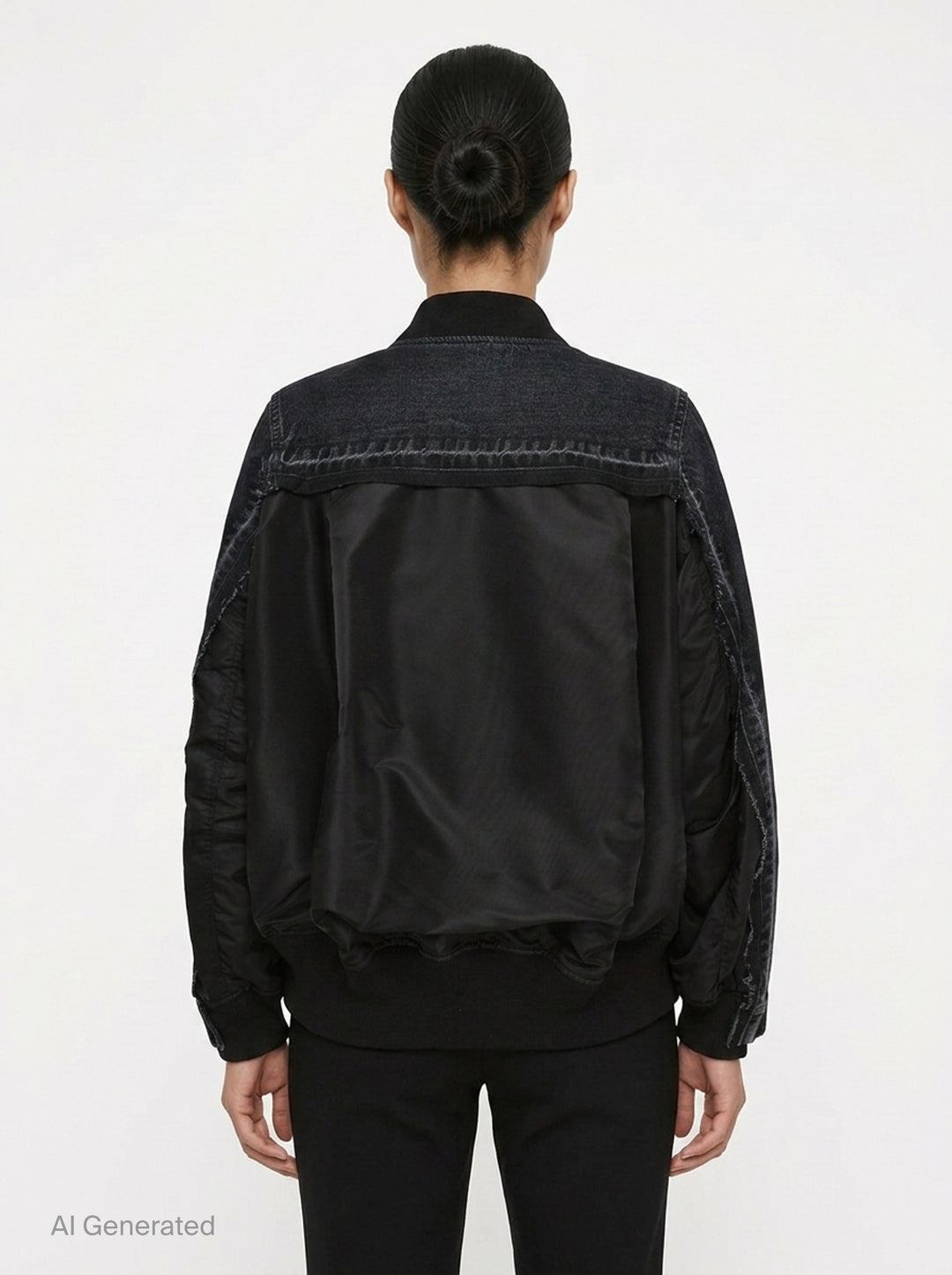 Denim x Nylon Twill Jacket | sacai | Club21 - back