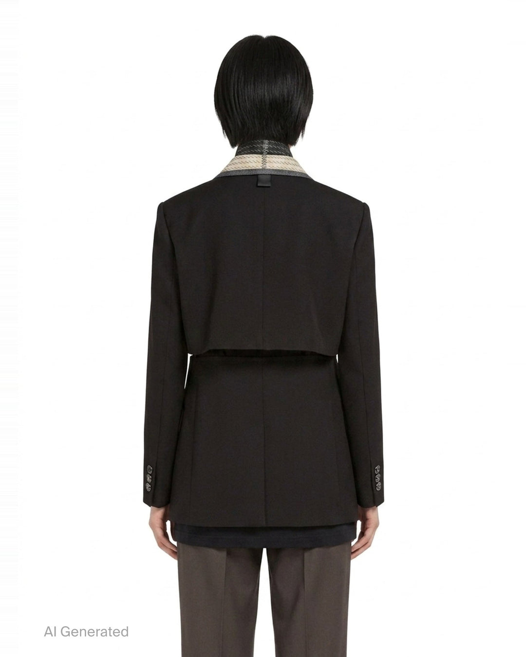 Double-Faced Silk Cotton Jacket | sacai | Club21 - back