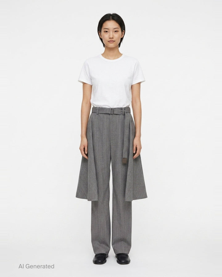 Herringbone Suiting Pants | sacai | Club21 - front