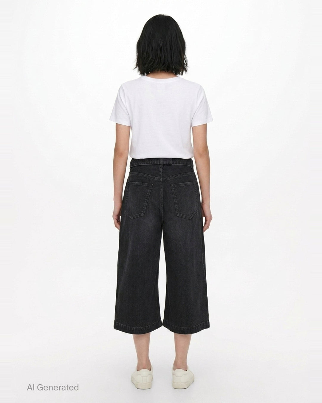 Wide Leg Denim Shorts | sacai | Club21 - back
