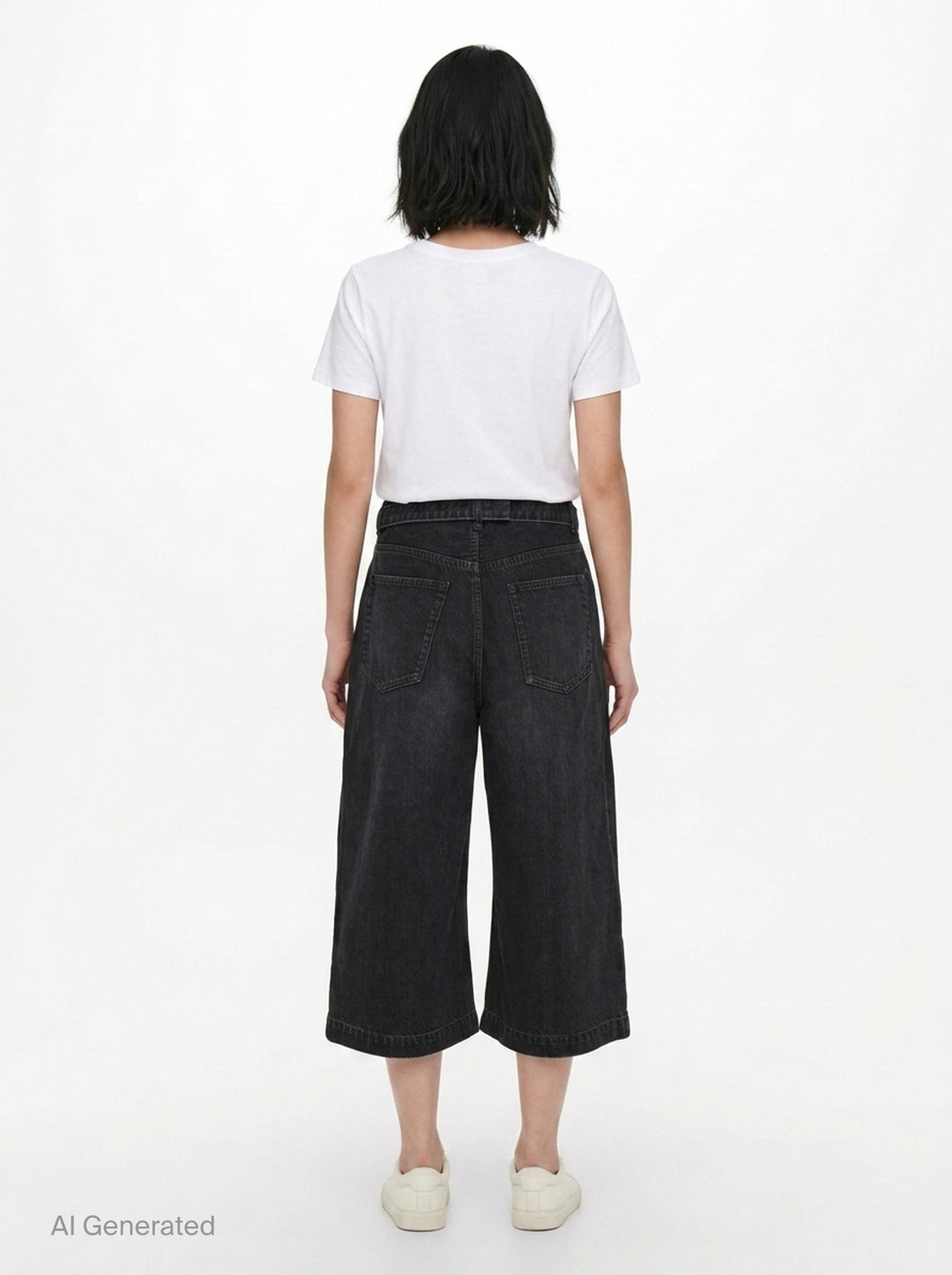 Wide Leg Denim Shorts | sacai | Club21 - back