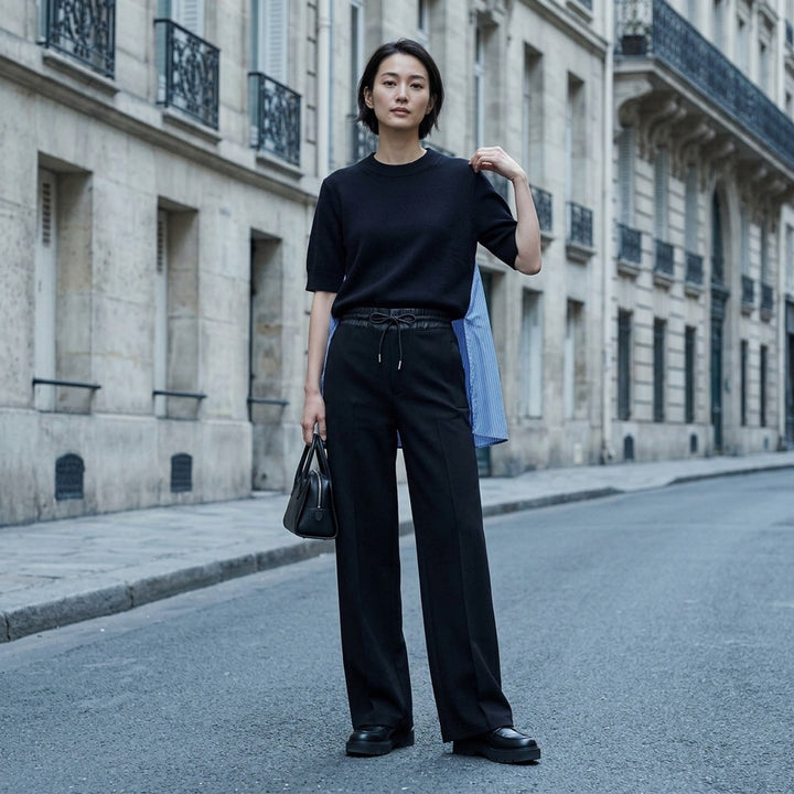 Matelassé Twill Wide-Leg Pants | sacai | Club21 - lifestyle