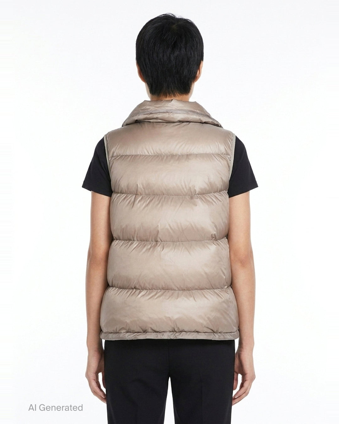 Metallic Puffer Gilet Vest | sacai | Club21 - back
