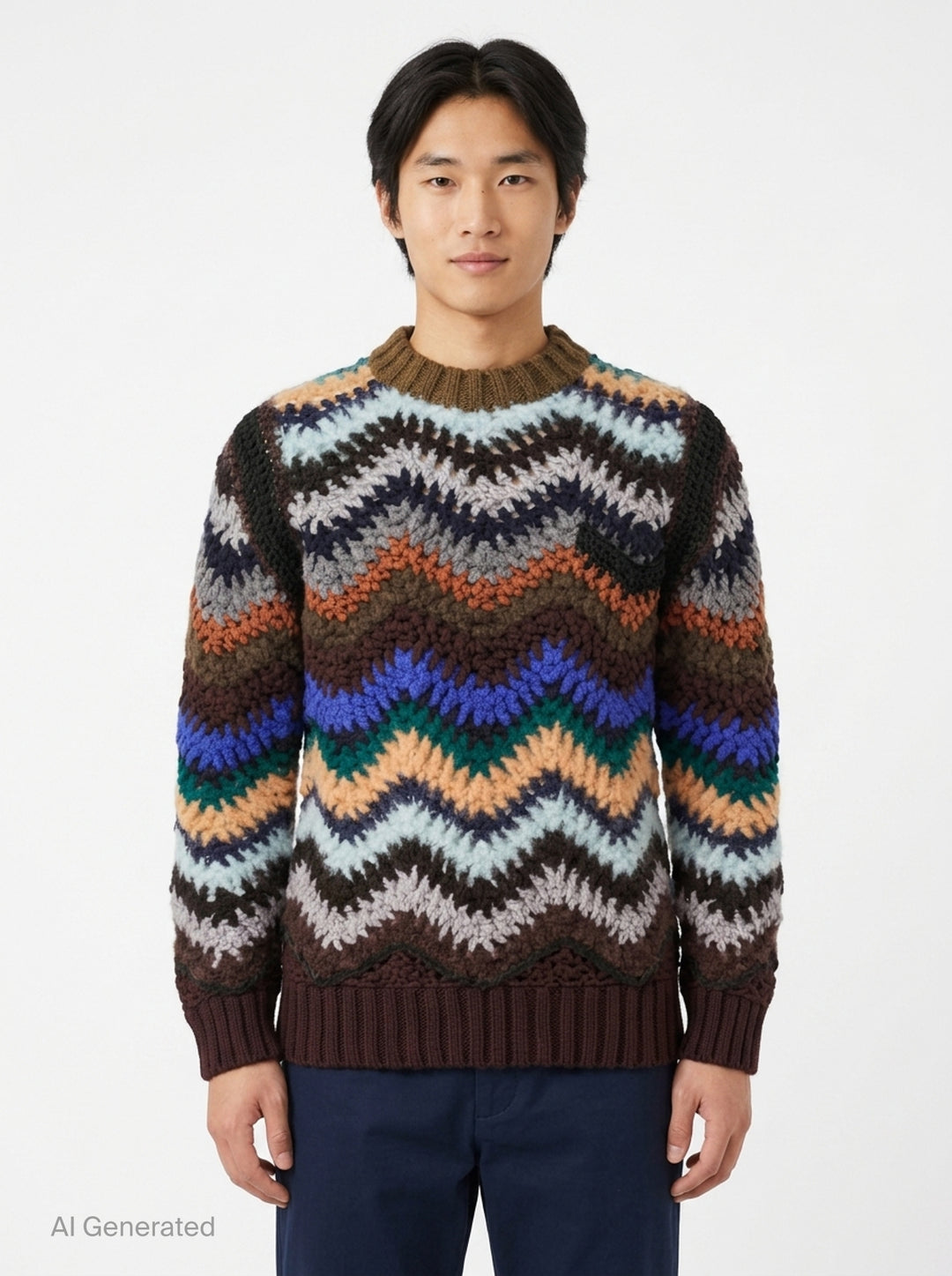 Mix Crochet Knit Pullover | sacai | Club21 - front