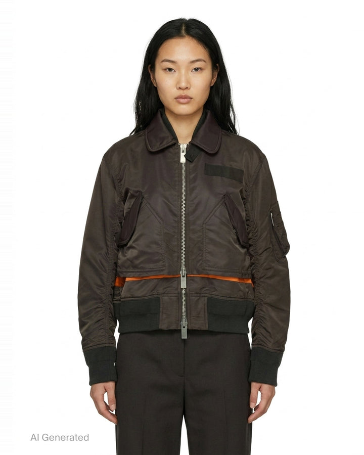 Nylon Twill Bomber Blouson | sacai | Club21 - front