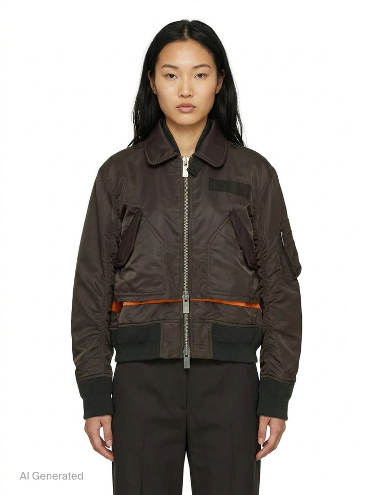 Nylon Twill Bomber Blouson | sacai | Club21 - front