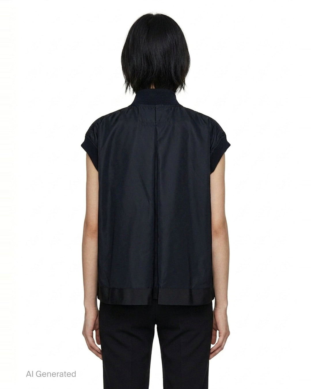 Nylon Twill Bomber Vest | sacai | Club21 - back