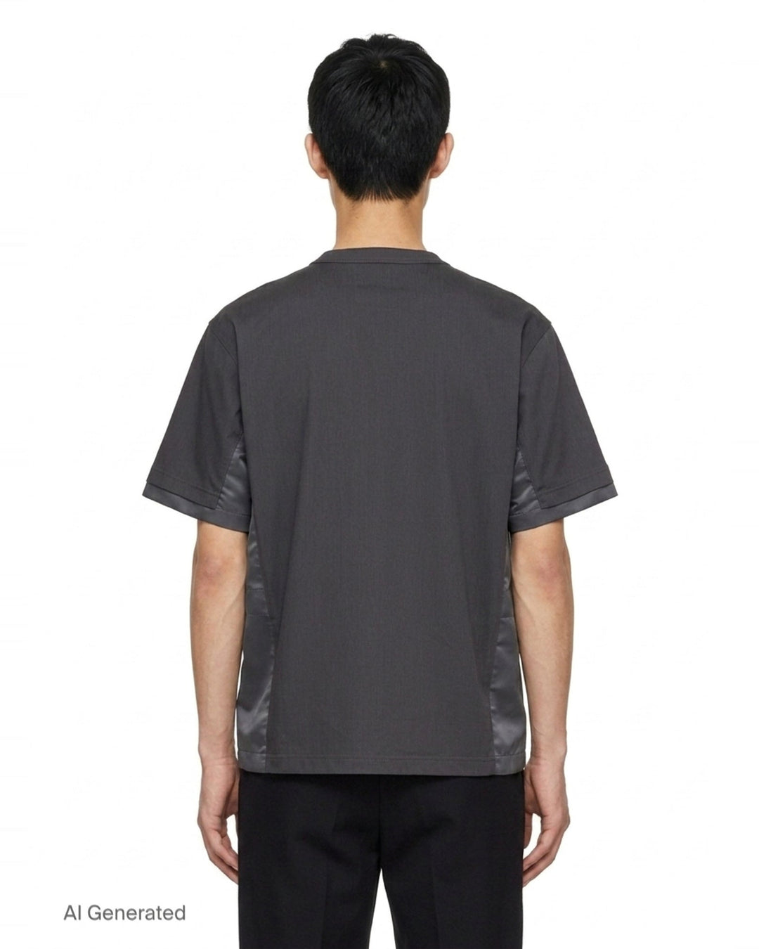 Nylon Twill Cotton Jersey T-Shirt | sacai | Club21 - back