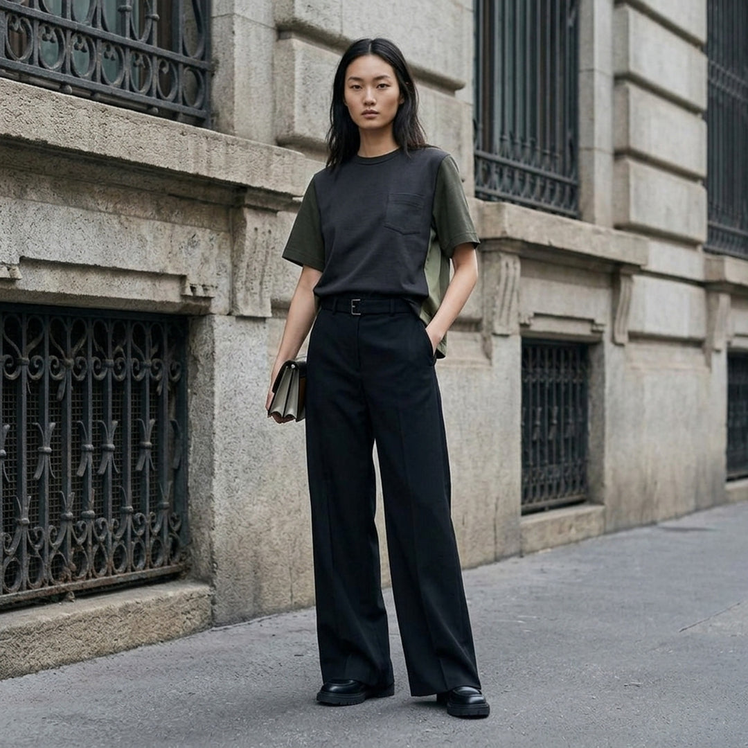Nylon Twill Cotton Jersey T-Shirt | sacai | Club21 - lifestyle